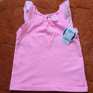 Pink Flutter Sleeve Top from OshKosh